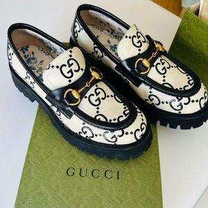 Gucci Azalea White Black Chunky Women’s Loafers